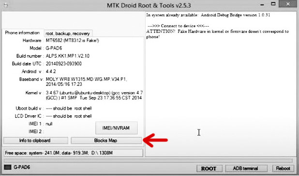 MTK Droid Tool create Scatter File for SP flash tool